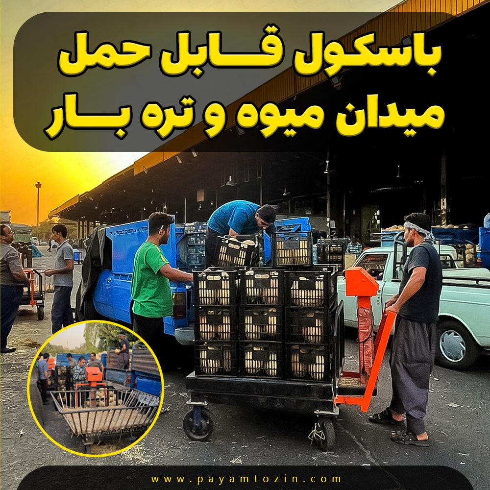 باسکول قابل حمل میدان میوه و تره بار
